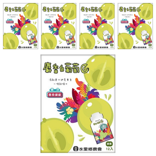 水里鄉農會 麝香白葡蒟蒻果凍 清新爽口甜蜜果香, 216g, 5袋