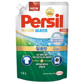 Persil 寶瀅 室內晾衣型酵素洗衣凝露 滾筒洗衣機用補充包, 1.5L, 1包