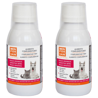 MEN FOR SAN 寵物液態保健品 皮膚保健，成分溫和不刺激，毛髮健康柔亮, 2瓶