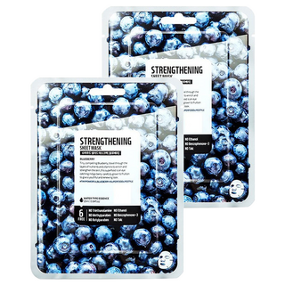 FARM SKIN 超級食物 藍莓水型精華面膜 25ml, 1片, 2片