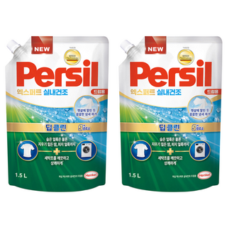 Persil 寶瀅 室內晾衣型酵素洗衣凝露 滾筒洗衣機用補充包, 1.5L, 2包