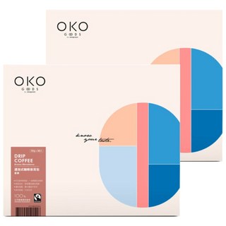 OKO 生態綠 濾泡式咖啡掛耳包 濃醇 10g 國際公平貿易認證, 30包, 2盒