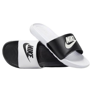 NIKE 耐吉 男款 VICTORI ONE SLIDE MIX 拖鞋 DD0234-100, 28cm, 黑色 + 白色