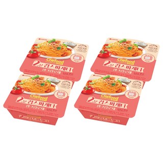 쉐푸드 2분 컵스파게티 생크림로제, 220g, 4개