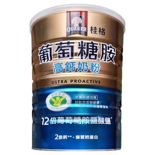 QUAKER 桂格 葡萄糖胺高鈣奶粉, 1.5kg, 1罐