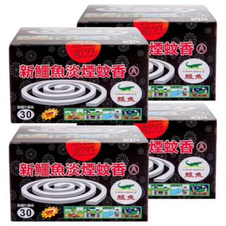 鱷魚 淡煙蚊香 經濟 30卷, 450g, 4盒