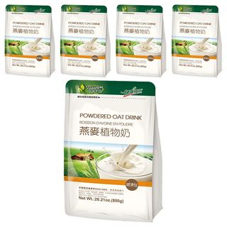 健康時代 燕麥植物奶 微糖, 800g, 5包