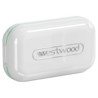westwood pill box Nesting Home 2合1藥盒切藥器 綠色 松綠色 白色, 1個