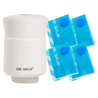 MODCON 摩肯 DR.SAVE 極度快抽充氣機 白色 真空壓縮袋 L/XL 壓縮收納組