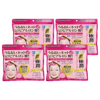 肌研 極潤3D完美面膜 350ml, 30片, 4袋