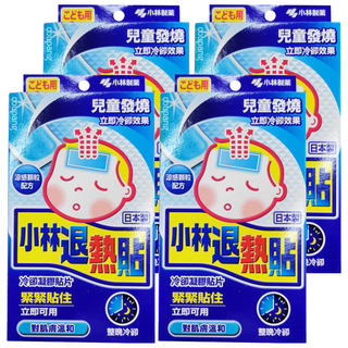 KOBAYASHI 小林製藥 退熱貼 未滅菌 兒童用, 6入, 4盒