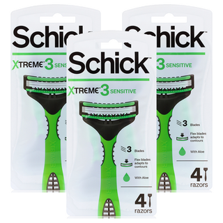 쉬크 익스트림 3 면도기, 4개입, 3개