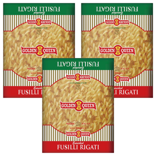 聯華製粉 金后 螺絲麵，蛋白質含量高，口感Q彈，帶有麥子香氣，螺旋麵體, 500g, 3包