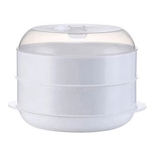 하양리빙 B007 전자렌지찜기 2단 중, 혼합색상, 1개