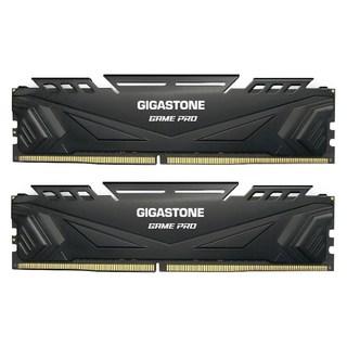 GIGASTONE 立達 Game Pro DDR4 3200 16GB 電競超頻桌上型記憶體 黑色, 2個, D4-3200-16U-2-WT