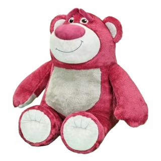 KHTOY 坐姿熊抱哥 12吋玩偶 - 柔軟舒適 粉紅色可愛造型 安全無毒材質, 1個