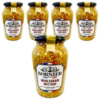 BORNIER 全穀芥末籽醬, 420g, 5個