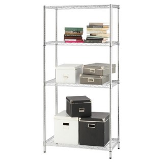 KI WISH 居家生活 輕型四層架 60 x 35 x 180cm 銀色 四層, 4層