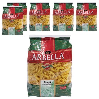 ARBELLA 阿貝拉 螺絲麵, 杜蘭小麥粉，100%品質保證, 500g, 6包