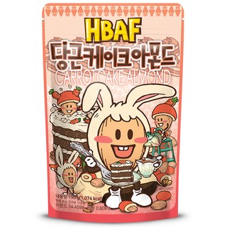 HBAF 杏仁果 胡蘿蔔蛋糕味, 190g, 1包