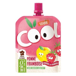 ViTABiO 優鮮果 果泥 蘋果 + 覆盆莓 + 香蕉, 90g, 1個