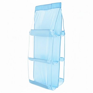 E.dot 多層透視防塵置包袋, 藍色