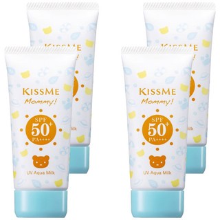 KISSME 奇士美 Mommy親子防水防曬乳 寶寶適用 高係數防曬 防水配方, 50g, 4條