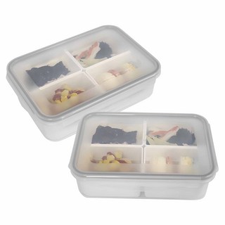 제오닉 도시락통 밀프랩 나눔 반찬통 4칸, 2개, 1.5L