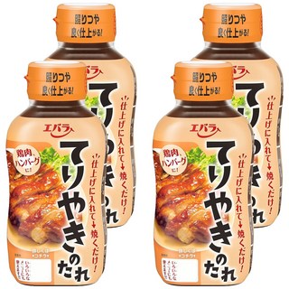 Ebara 荏原 照燒醬, 以醬油為基底添加洋蔥末與紅酒，炒、醃、沾皆適用, 235g, 4瓶