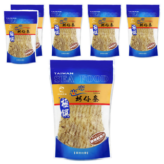 戀戀蚵仔寮 炭烤魷魚片, 100g, 6包