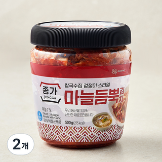 대상 종가 마늘듬뿍김치, 500g, 2개
