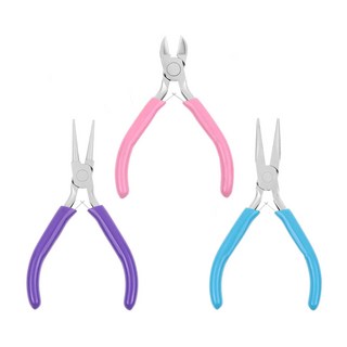 AHOYE DIY鉗子套組 尖嘴鉗 + 鋼絲鉗 + 圓嘴鉗, 1組