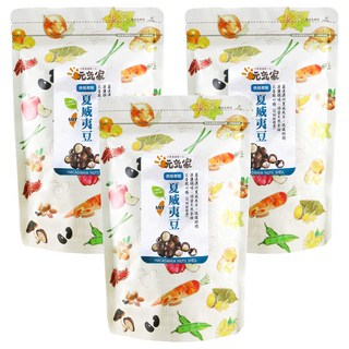 元氣家 帶殼夏威夷豆, 低溫烘焙, 鹹香酥脆, 內附專利開殼器, 200g, 3包