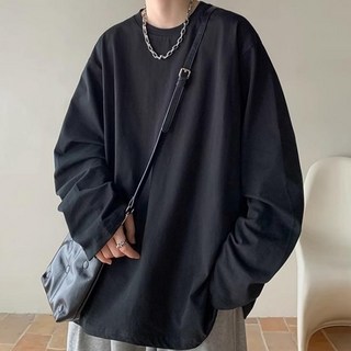 엘쏘 남성용 데일리 기본 무지 긴팔 티셔츠 2p