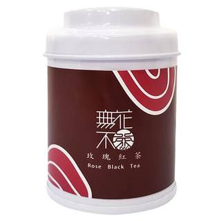 無藏 玫瑰紅茶 三角立體茶包 小茶罐, 帶有玫瑰花香 日月潭紅茶, 3.2g, 3包, 1罐