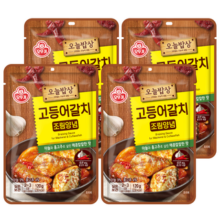 오늘밥상 고등어갈치 조림양념, 120g, 4개