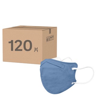 順易利 立體醫用口罩 成人新款 L, 30片, 梵高藍, 4盒