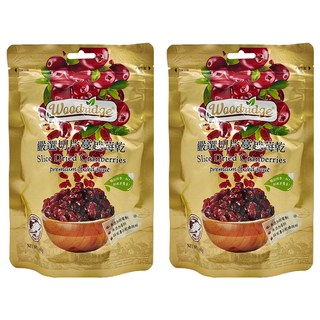 Woodridge 森之果物 嚴選切片蔓越莓乾, Premium Dried Fruit, 160g, 2包