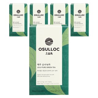 오설록 제주 순수녹차, 2g, 20개입, 5개
