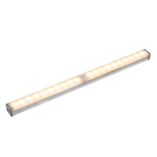 aibo 多功能USB充電磁吸式LED感應燈管 LI-33L, 智能家居照明 自動亮燈熄燈 雙感應亮燈設計 人體感應+光感應 磁吸式固定 容易安裝拆卸, 暖黃光, 1個