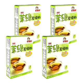 FAIRSEN 惠昇食品 好媽媽 茉綠茶凍粉 75g 做法簡單 不用烤箱就能做 甜味適中 口感綿密厚實, 4盒