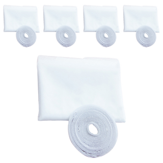 半島良品 DIY自黏魔鬼氈防蚊紗窗 5個, 白色