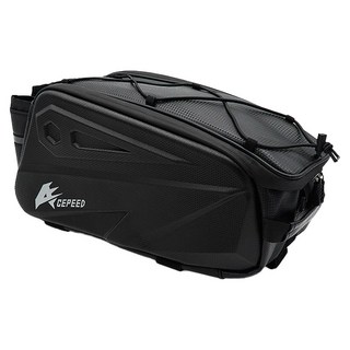 ACEPEED 自行車多功能後貨架包, 黑色, 1個