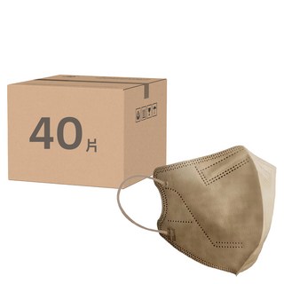3d成人立體醫療口罩 L, 10片, 4包, 燕麥拿鐵