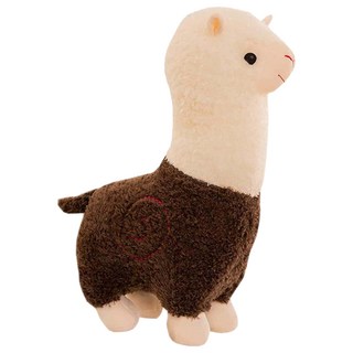 Mega 治癒系羊駝絨毛玩偶 抱枕 深棕色 55公分, 約55公分, 1個