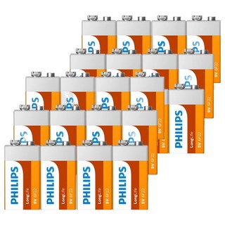 PHILIPS 飛利浦 台灣公司貨 9V碳鋅電池, 12顆, 2組