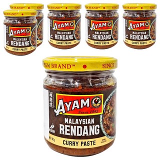 AYAM 雄雞標 馬來西亞 巴東仁當 咖哩醬, 185g, 6罐
