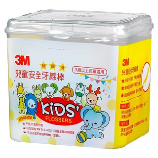 3M 兒童安全牙線棒, 66支, 1盒