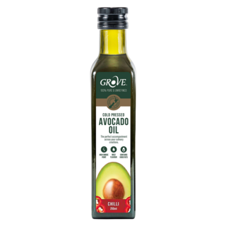GROVE 克羅福 冷壓初榨酪梨油 辣椒風味, 250ml, 1瓶
