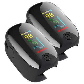 液晶指尖脈搏血氧機 (家用型), 黑色, 3.7cmX5.9cmX3.5cm, ABS材質, SH-81, 2台